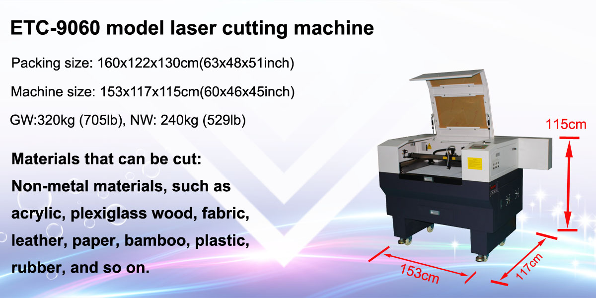 Glass Etching Machine for Wood 5030 7045 9060 30W 60W 80W 100W